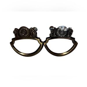 Set of 2 Ajax 957 Satin Antique Brass Cab Door Drawer Pull Handles 1" On…